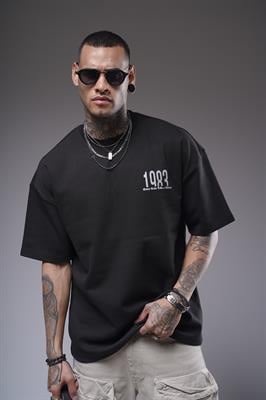 Oversize Kalıp 1983 Yazılı Baskılı Unisex Tişört