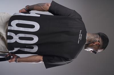 Oversize Kalıp 1983 Yazılı Baskılı Unisex Tişört