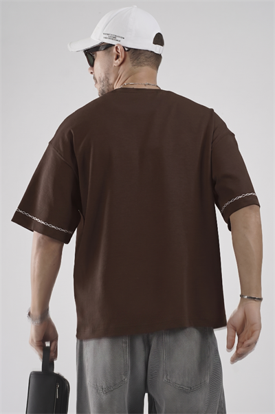 Oversize Kalıp Authenticity Nakış Detaylı Tişört