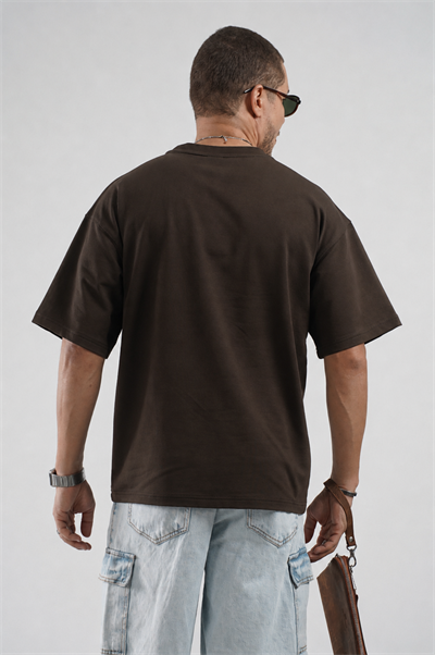 Oversize Kalıp Basic %100 Pamuklu Erkek Tişört