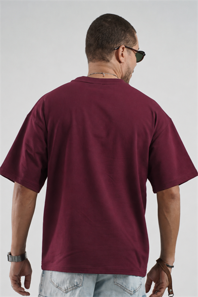 Oversize Kalıp Basic %100 Pamuklu Erkek Tişört