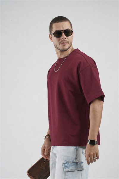 Oversize Kalıp Basic %100 Pamuklu Erkek Tişört
