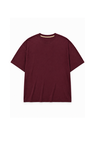 Oversize Kalıp Basic %100 Pamuklu Erkek Tişört