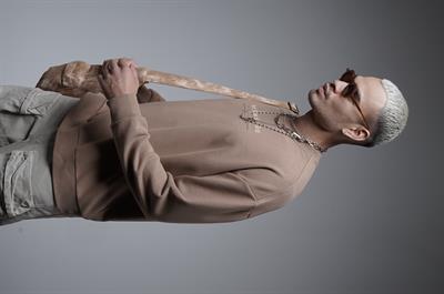 Oversize Kalıp Baskılı Yaka Kol Ribanalı Sweat