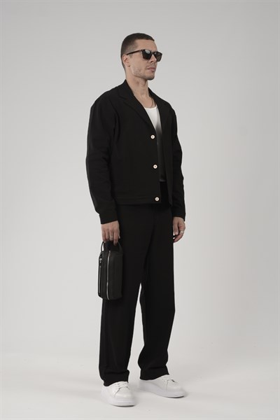 Oversize Kalıp Blazer Keten Alt Üst Takım