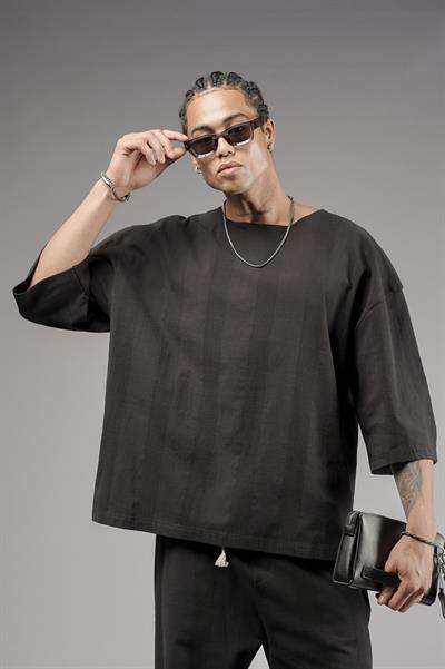 Oversize Kalıp Keten Alt Üst Takım