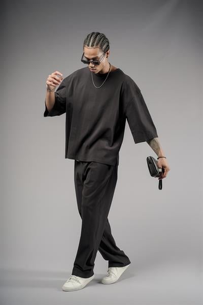 Oversize Kalıp Keten Alt Üst Takım