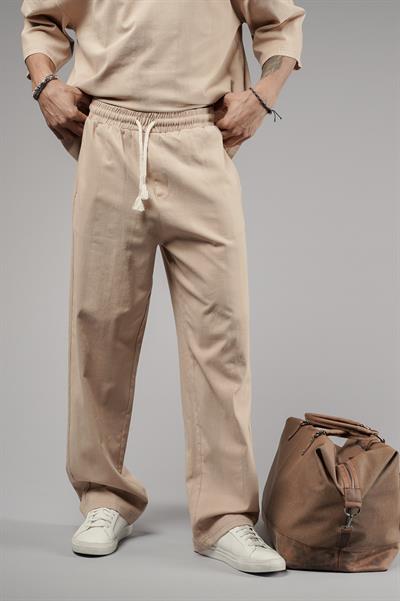 Oversize Kalıp Keten Alt Üst Takım