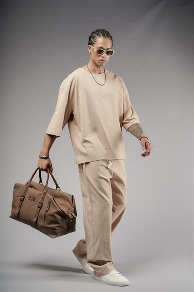 Oversize Kalıp Keten Alt Üst Takım