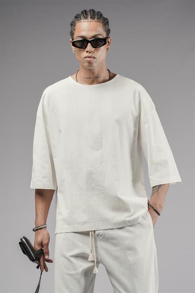 Oversize Kalıp Keten Alt Üst Takım