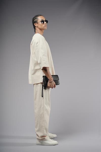 Oversize Kalıp Keten Alt Üst Takım