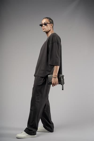 Oversize Kalıp Keten Alt Üst Takım