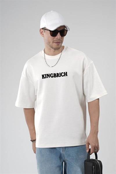 Oversize Kalıp Kingbrich Baskılı Tişört