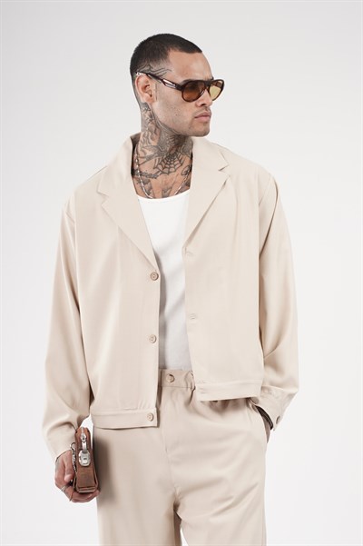 Oversize Kalıp Kumaş Blazer Alt Üst Takım