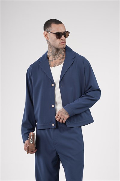 Oversize Kalıp Kumaş Blazer Alt Üst Takım