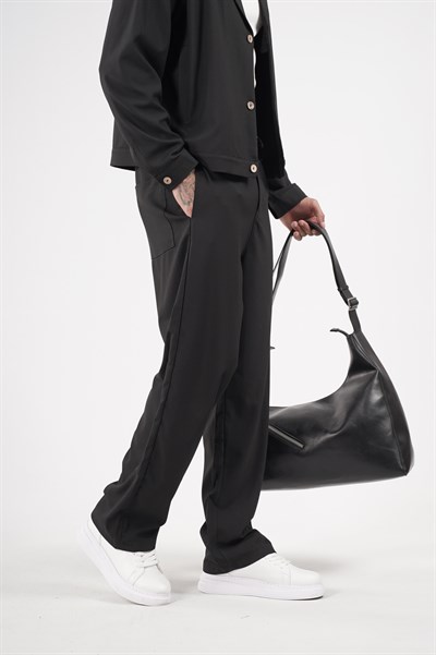 Oversize Kalıp Kumaş Blazer Alt Üst Takım