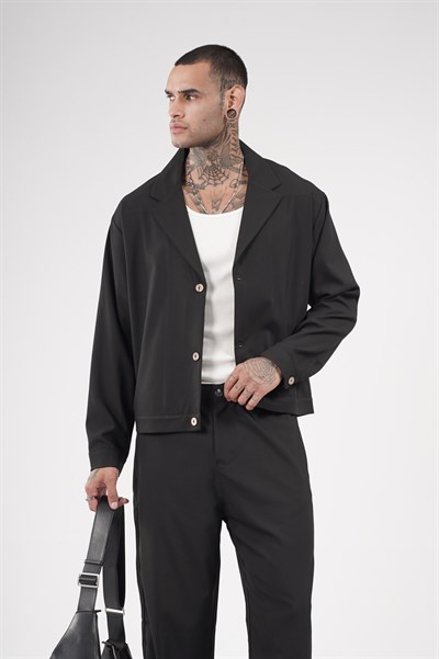 Oversize Kalıp Kumaş Blazer Alt Üst Takım