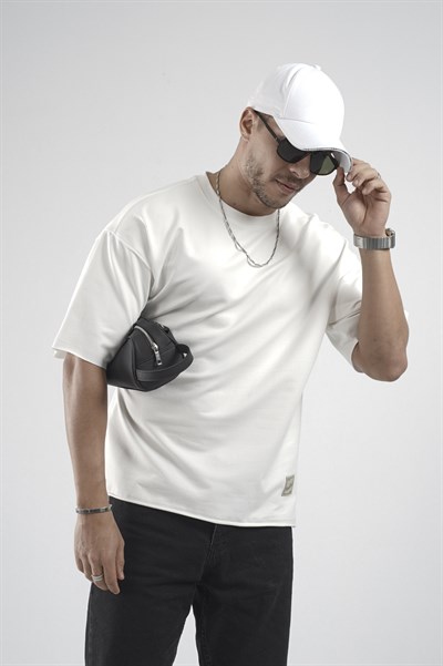 Oversize Kalıp Likralı Basic Tişört