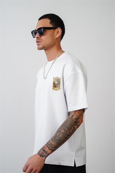 Oversize Kalıp Osmanlı Çarşı Baskılı Unisex Tişört