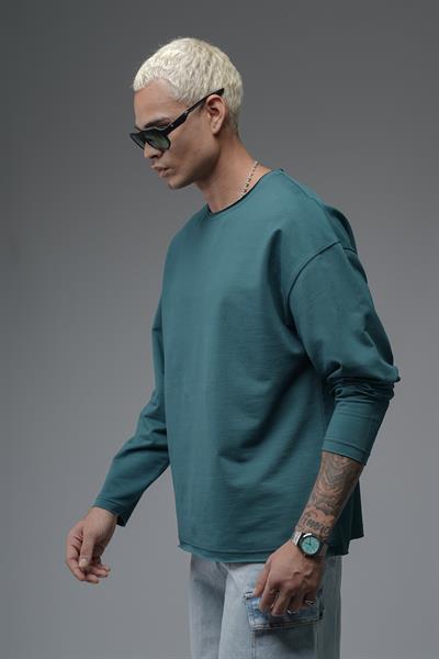 Oversize Kalıp Pablo Escobar Baskılı Pis Yaka Sweatshirt