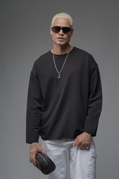 Oversize Kalıp Pablo Escobar Baskılı Pis Yaka Sweatshirt