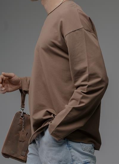 Oversize Kalıp Pablo Escobar Baskılı Pis Yaka Sweatshirt