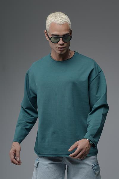 Oversize Kalıp Pablo Escobar Baskılı Pis Yaka Sweatshirt