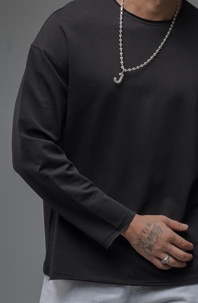 Oversize Kalıp Pablo Escobar Baskılı Pis Yaka Sweatshirt