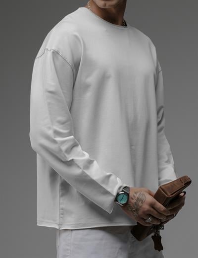 Oversize Kalıp Pablo Escobar Baskılı Pis Yaka Sweatshirt