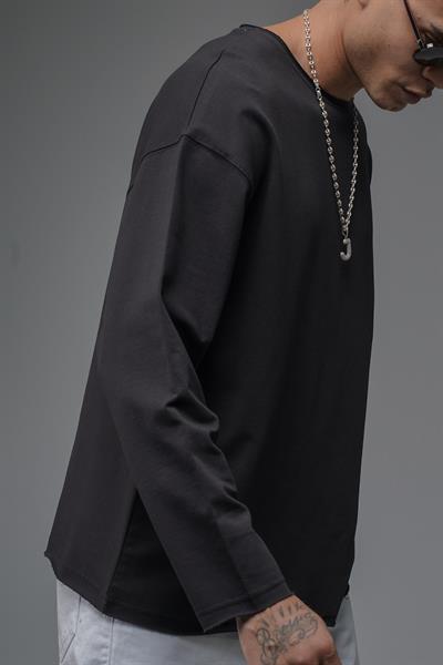 Oversize Kalıp Pablo Escobar Baskılı Pis Yaka Sweatshirt