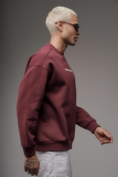 Oversize Kalıp UNEFFECTED Baskılı Sweatshirt