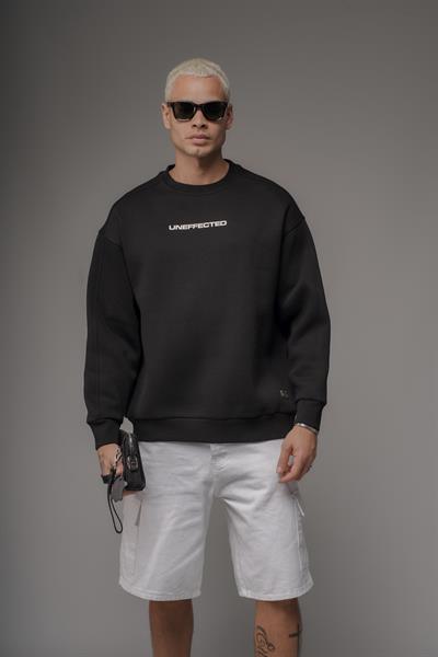 Oversize Kalıp UNEFFECTED Baskılı Sweatshirt