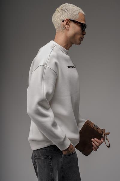 Oversize Kalıp UNEFFECTED Baskılı Sweatshirt