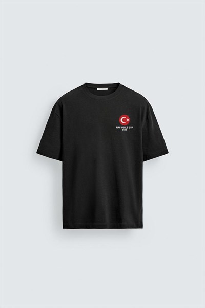 Oversize Kalıp Unisex 2026 Word Cup Bizim Çocuklar Baskılı Tişört