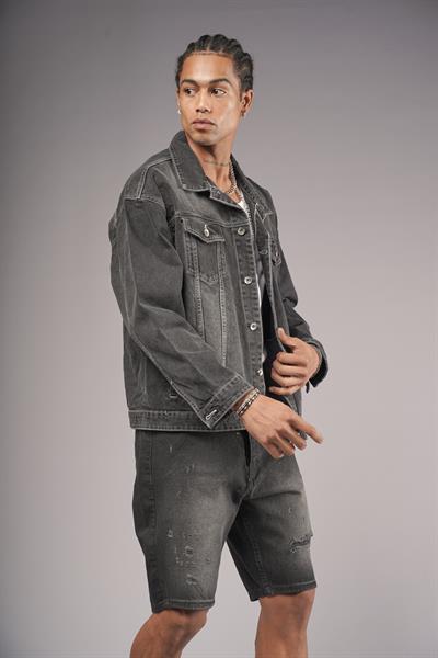 Oversize Kalıp Unisex Kot Ceket