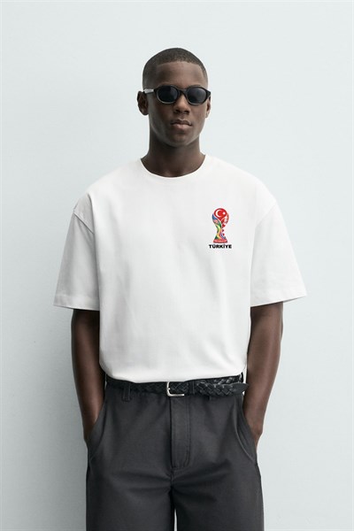 Oversize Kalıp Unisex Word Cup 2026 Türkiye Baskılı Tişört