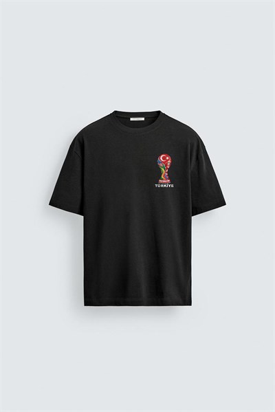 Oversize Kalıp Unisex Word Cup 2026 Türkiye Baskılı Tişört