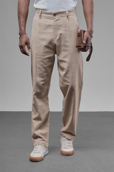 Pileli Baggy Kalıp Pantolon