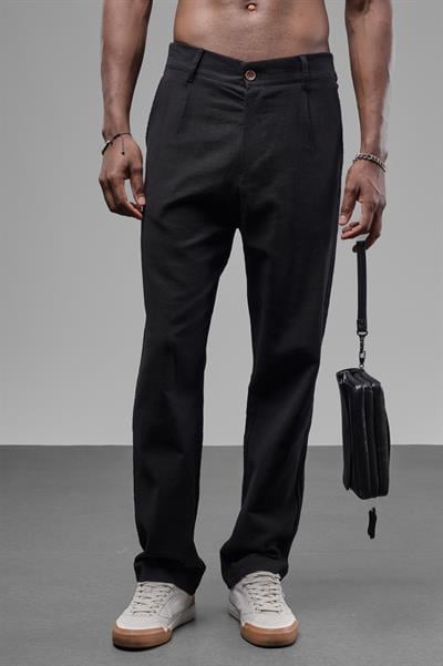 Pileli Baggy Kalıp Pantolon