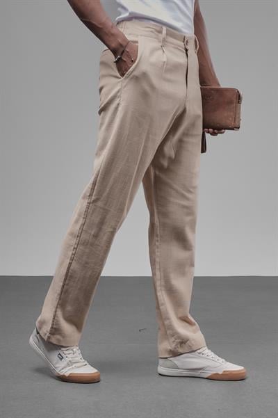 Pileli Baggy Kalıp Pantolon