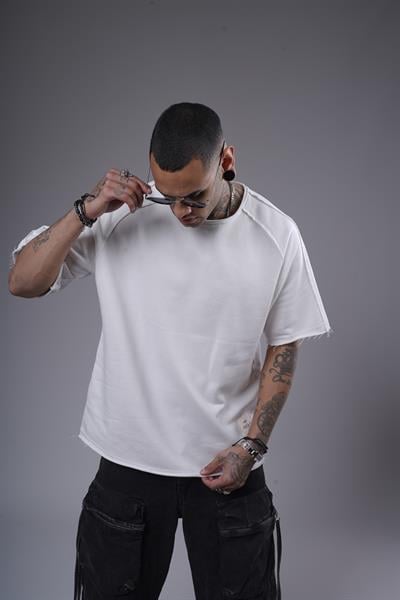 Pis Yaka Oversize Kalıp Reglan Kol Erkek Tişört