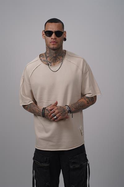 Pis Yaka Oversize Kalıp Reglan Kol Erkek Tişört