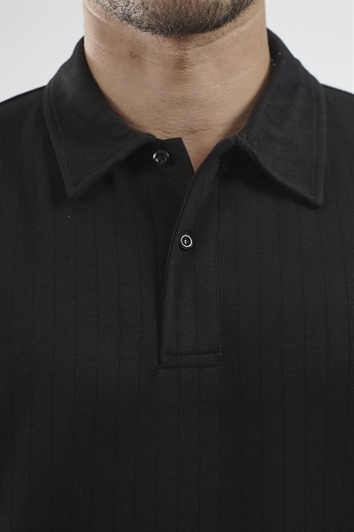 Polo Yaka Çizgi Detaylı Regular Kalıp Erkek Tişört