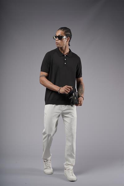 Polo Yaka Reglan Kol Erkek Triko Tişört