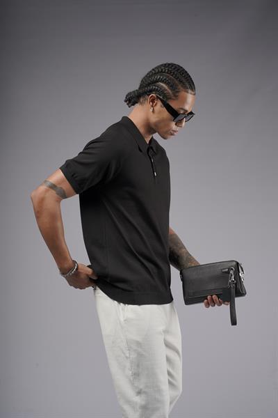 Polo Yaka Reglan Kol Erkek Triko Tişört