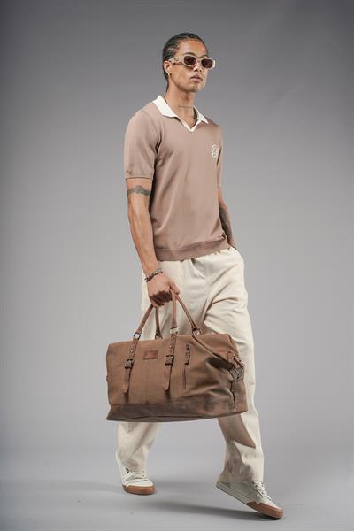 Polo Yaka Reglan Kol Regular Kalıp Triko Tişört