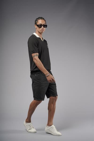 Polo Yaka Reglan Kol Regular Kalıp Triko Tişört