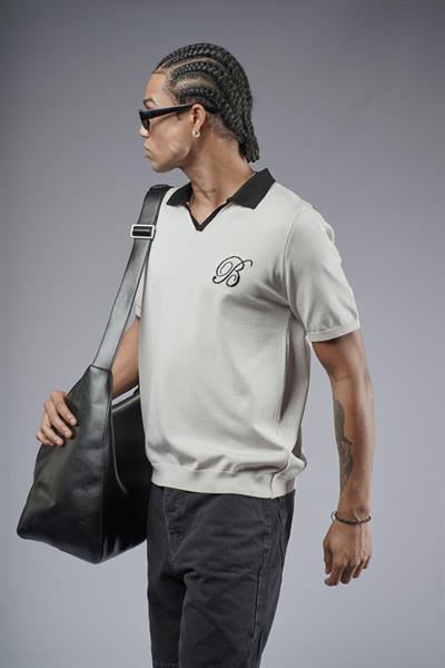 Polo Yaka Reglan Kol Regular Kalıp Triko Tişört