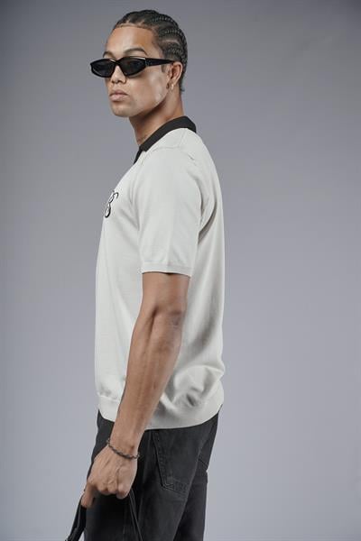 Polo Yaka Reglan Kol Regular Kalıp Triko Tişört