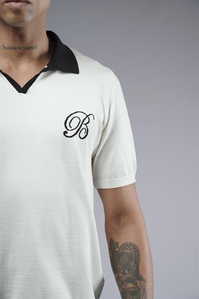 Polo Yaka Reglan Kol Regular Kalıp Triko Tişört